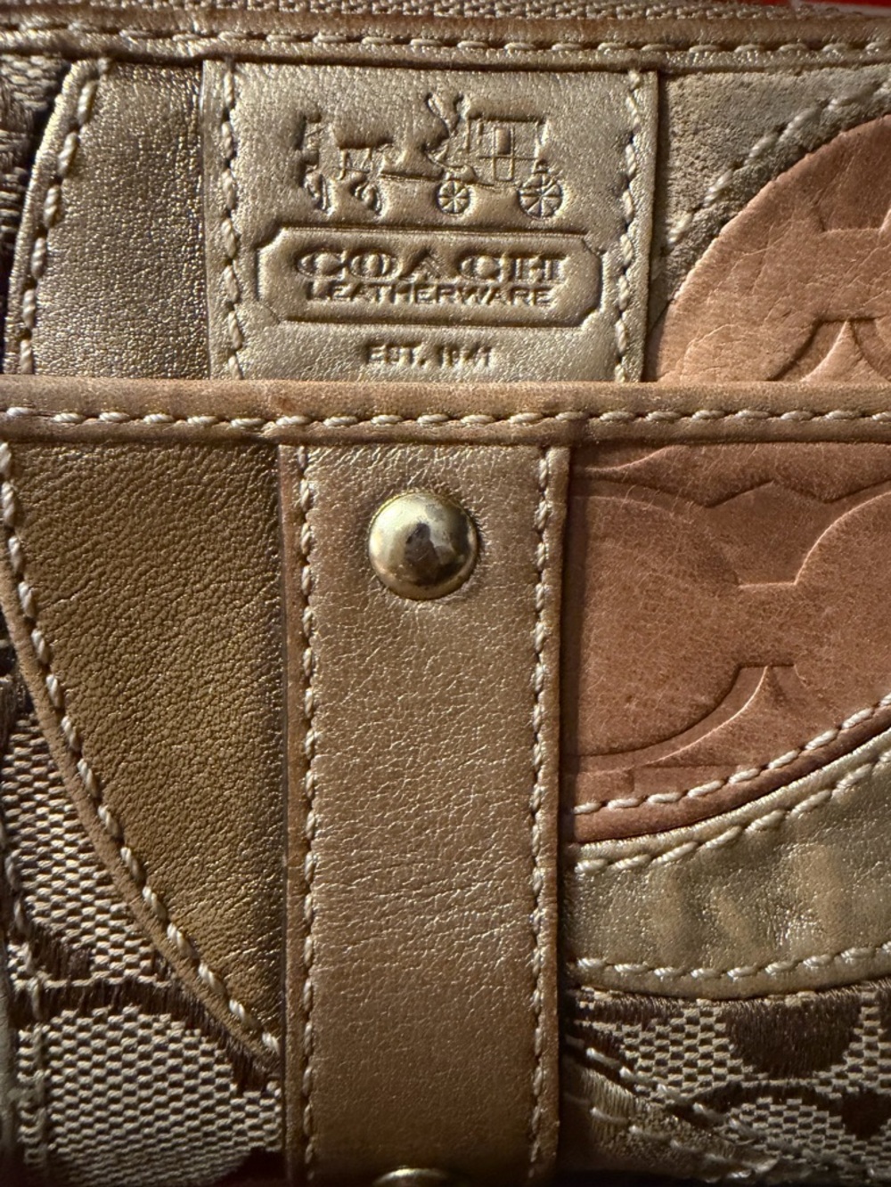 Coach Patchwork Bifold Wallet - Picture 14 of 14